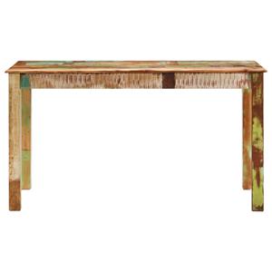 vidaXL Eettafel 140x70x76 cm massief gerecycled hout
