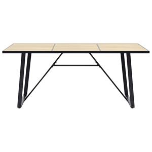 vidaXL Eettafel 200x100x75 cm MDF eikenkleurig