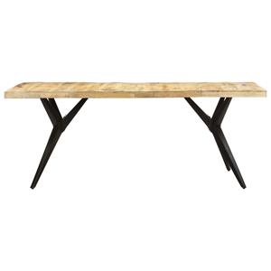 vidaXL Eettafel 200x90x76 cm ruw mangohout