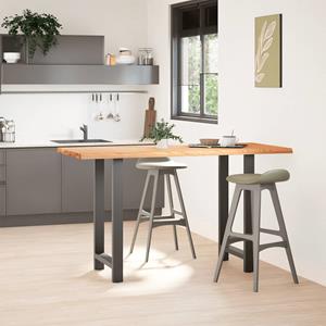 vidaXL Bartafel rechthoekig 180x80x102 cm massief eikenhout lichtbruin