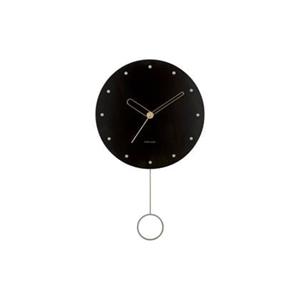 Karlsson  Wall clock Studs pendulum wood black