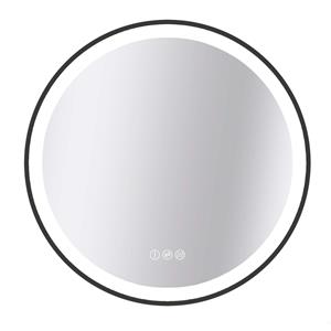 Praxis Spiegel Swann Met Led Verlichting 90cm Zwart