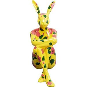 Kare Design Kare Decofiguur Gangster Rabbit Yellow 80cm