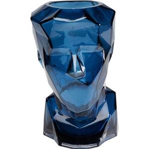 Kare Design Kare Vaas Prisma Face Blue 30cm