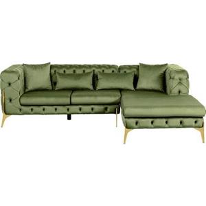 Kare Design Kare Hoekbank Bellissima Velvet Green Right