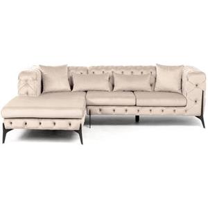 Kare Design Kare Hoekbank Bellissima Velvet Taupe Left