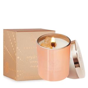 Crystallove Scented Candle Citrine & White Tea
