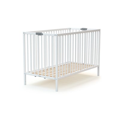 WEBABY Babybed opvouwbaar wit 60 x 120 cm