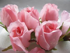 Decoflorall Roosjes 5-6cm. Zijde Best Quality Hot Pink Roze 10 st Roos zijdebloem