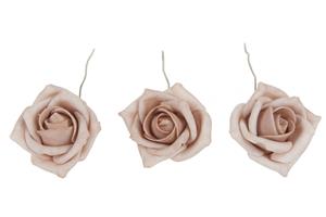 Decoflorall foam rose 6cm. 6pc zak /skin Mooie kleuren