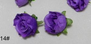 Decoflorall Roosjes 3 cm. zijde Lilac voor corsage of zeep +/- 20 stuks Roos zijdebloem