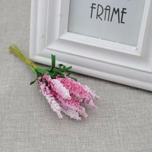 Decoflorall Lavendel van foam ROSERED/ bundel 10 Lavendel van foam