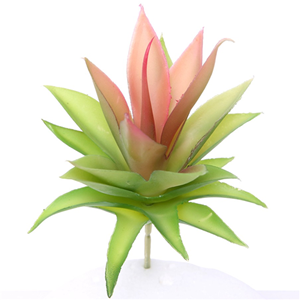 Decoflorall 19cm. ARTIFICIAL SUCCULENT GREEN/RED Succulent