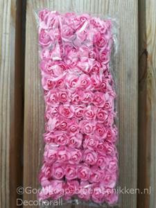 Decoflorall Mulberry Roosjes Pale Pink Oud Roze pak 144  Mulberry Roosje