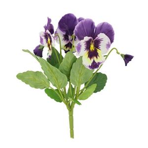 Decoflorall Viooltje, vioolen Pansy Purple/Blauw pick 30cm Kunst viooltjes
