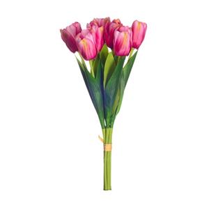 Decoflorall Tulpenbundel Fuchsia 7 bloemen Kunst tulpen