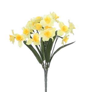 Decoflorall Narcisbush +/-18  bloemen op een bos 40cm hoog Kunst narcis