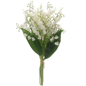 Decoflorall Lelietje van Dalen 30cm. LILY OF THE VALLEY bundel WHITE Lelietje van Dalen