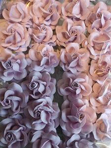 Decoflorall Mulberry roos Lila 5 cm / 25st Mulberry roos Lavender