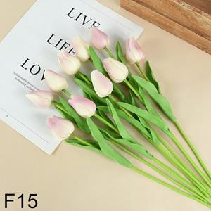 Decoflorall Actie Tulp Tulpen 33cm bundel Skin F15 / Bundel +/-10st Tulpen Real Touch Foam