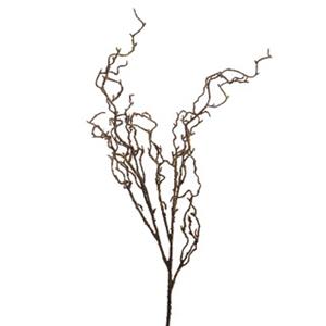 Decoflorall Kronkeltak Flexibel - Curled Twig Branch 105cm - Brown - Van het merk: PURE, Kunst Merk: PURE  kunst