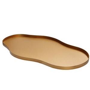 Vase The World Bauru M gold L66 x B37,5 x H2 cm