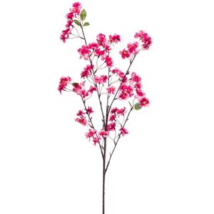 Emerald Kunstbloem Pruimen bloesem - 88 cm - donker roze - Kunst zijdebloemen -