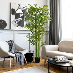 HOMCOM schommelstoel, Scandinavisch design, met voetenbankje, comfortabel, stevig beukenhout, 64 x 89 x 90 cm, beige | Aosom.nl