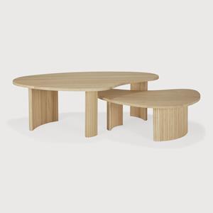 Ethnicraft Organische Salontafel Boomerang Eikenhout - Naturel