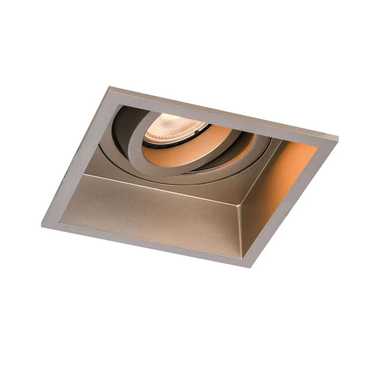 Artdelight Inbouwspot Rex vierkant 9,2 cm champagne