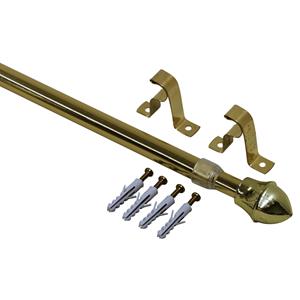 Sencys Uitschuifbare Gordijnroede Goud 50-75 Cm