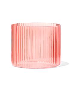 HEMA Glas Voor Geurkaars S Ribbel Oranje (oranje)