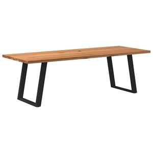 VidaXL Eettafel rechthoekig 240x90x74 cm massief eikenhout lichtbruin