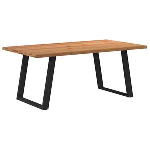 VidaXL Eettafel 180x100x74 cm massief eikenhout lichtbruin
