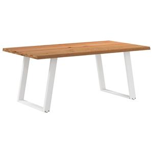 VidaXL Eettafel 180x100x74 cm massief eikenhout lichtbruin