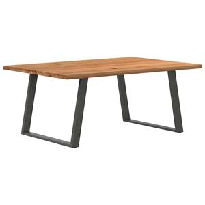 VidaXL Eettafel rechthoekig 180x120x74 cm massief eikenhout lichtbruin