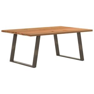 VidaXL Eettafel rechthoekig 180x120x74 cm massief eikenhout lichtbruin
