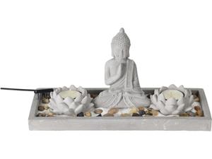 Home & Styling Boeddha Zen Tuintje Set 29,5x12x7cm