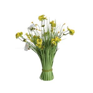 Decoris De  Kunstbloem Veldbloem Boeket In Geel Tinten Is Een Prachtige En