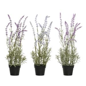 Decoris De  Kunstplant Lavendel In De Kleuren Lilac, Purple En Fuchsia Is Een