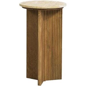 Leen Bakker Bijzettafel Joshua - naturel - 35x35x58 cm