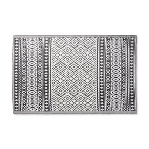 Xenos Buitenkleed ethnic - zwart/wit - 120x180 cm