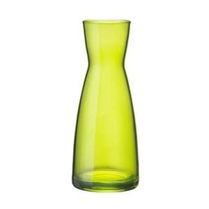 Merkloos Groene zandloper vaas glas 20 cm -
