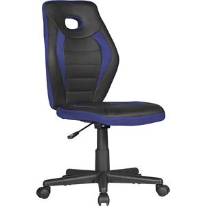 Bureaustoel voor kinderen LUAN, kantelmechanisme, voorgevormde zitting, zwart / blauw