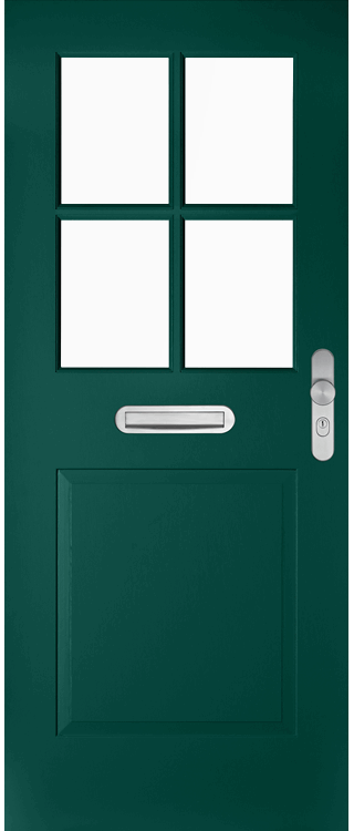 Skantrae Voordeuren SKN 2445 F Iso satinato glas | Massief hardhout | Deurengigant.nl