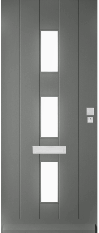 Skantrae Voordeuren SKN 650 Iso satinato glas | Massief hardhout | Deurengigant.nl