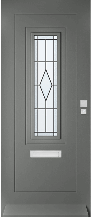 Skantrae Voordeuren SKN 653 Iso glas in lood P | Massief hardhout | Deurengigant.nl