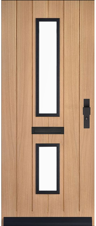 Skantrae Voordeuren SKN 668 Iso satinato glas | Massief hardhout | Deurengigant.nl