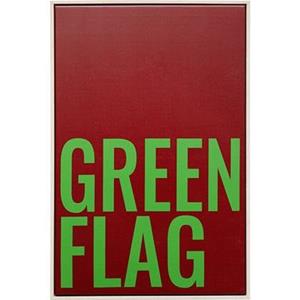 Kare Design Green Flag Schilderij 40x60cm