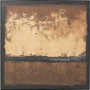 Kare Design Silence Schilderij 120x120cm bruin